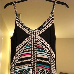 Beautiful Black and Colorful Floor Length Dress